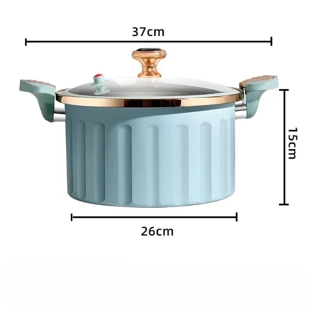 Household MultiFunction Micro Pressure Cooker And NonStick Soup Pot 5