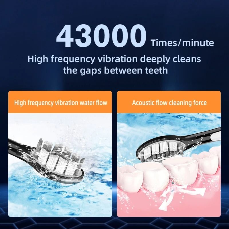 Cordless Ultrasonic Whitening Toothbrush With USB Rechargeable Power 3