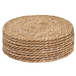 handwoven natural rattan placemats and heat-insulation pot mats