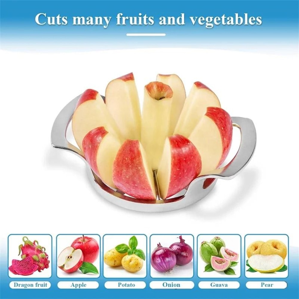 Upgraded Stainless Steel Apple Slicer And 8Blade Fruit Divider 4