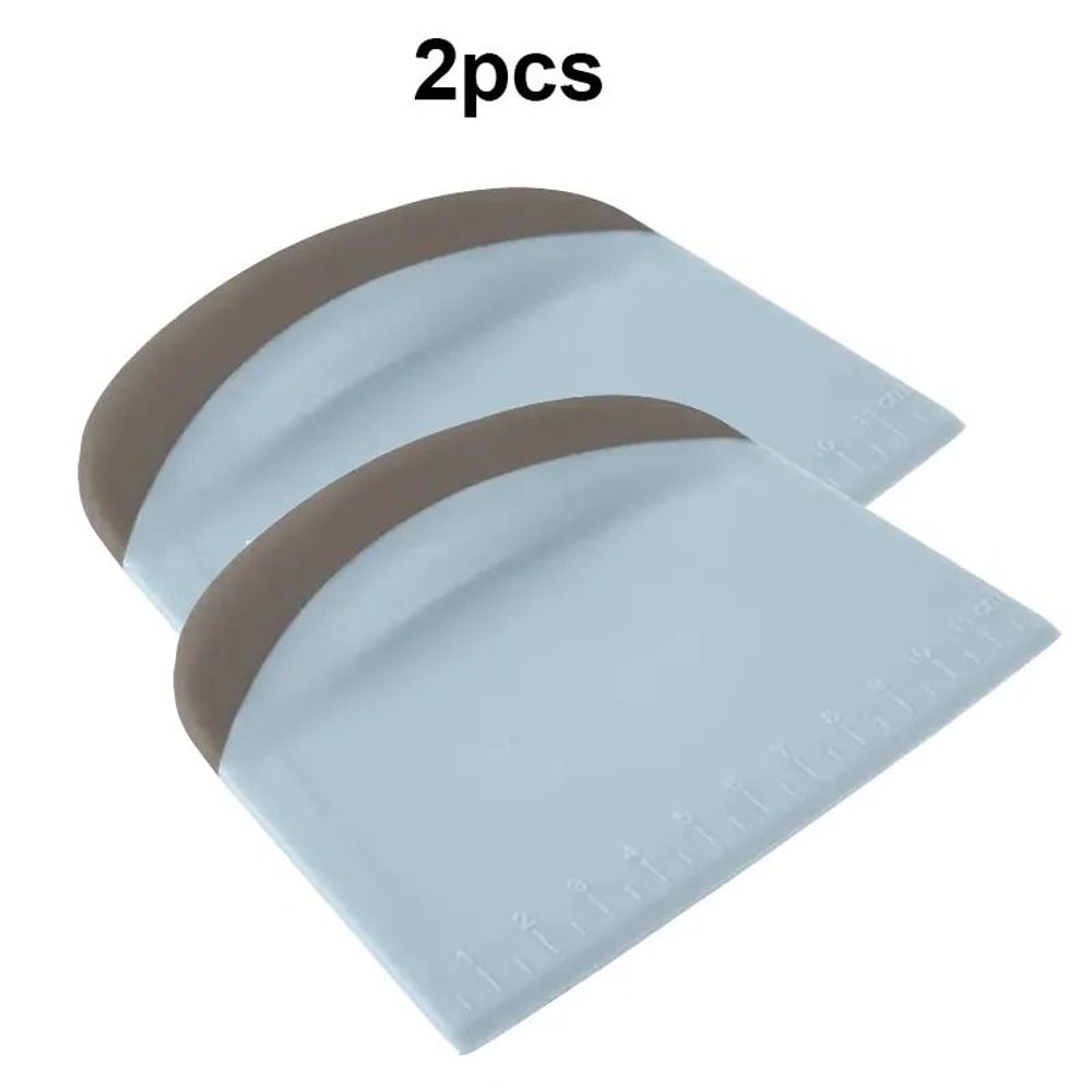 2Piece Multipurpose Dough Scraper And SoftHandle Bench Cutter 6