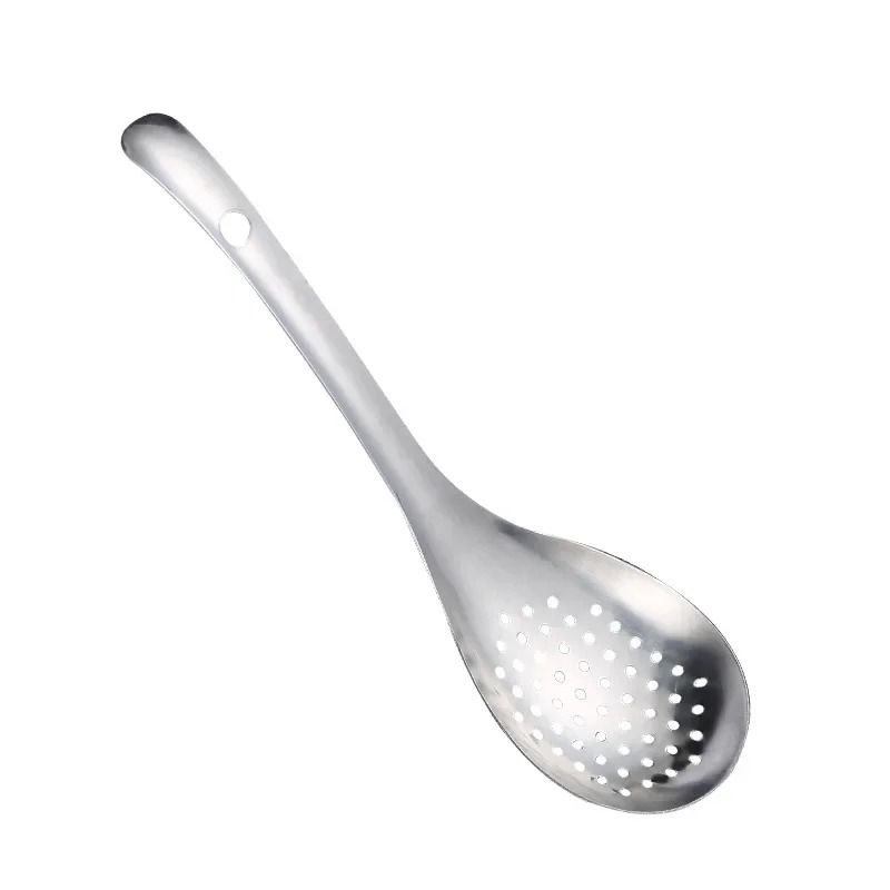 304 Stainless Steel Perforated Skimmer And Colander Spoon 5