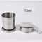 Stainless Steel Retractable Folding Cup And Portable Camping Teaware 8