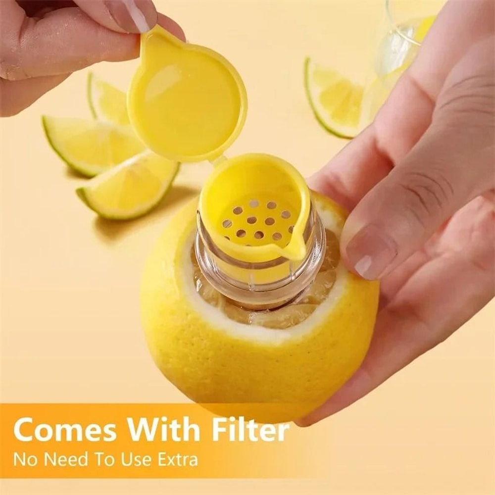 3Piece Portable ScrewTop Manual Lemon Squeezer With BuiltIn Filter 4