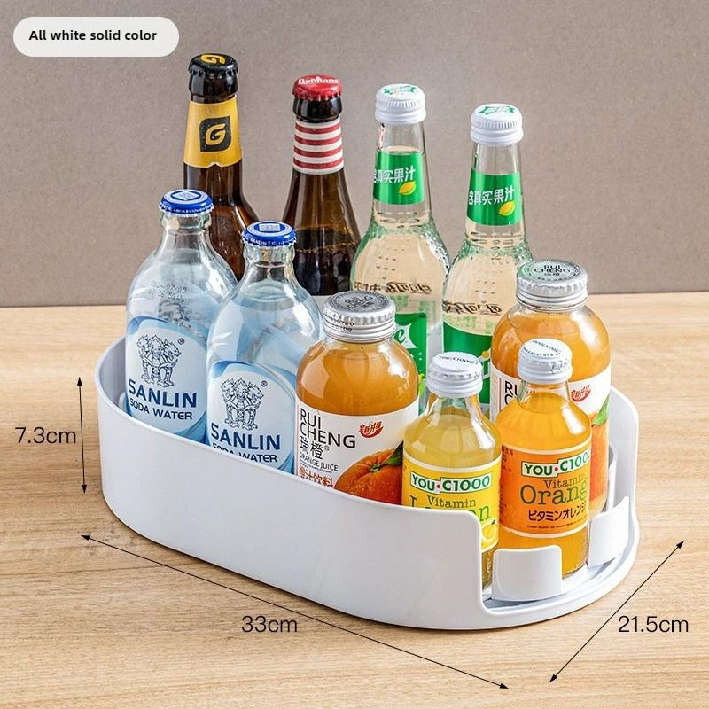 360 Rotating Multifunctional Refrigerator Storage Box And Spice Organizer 7