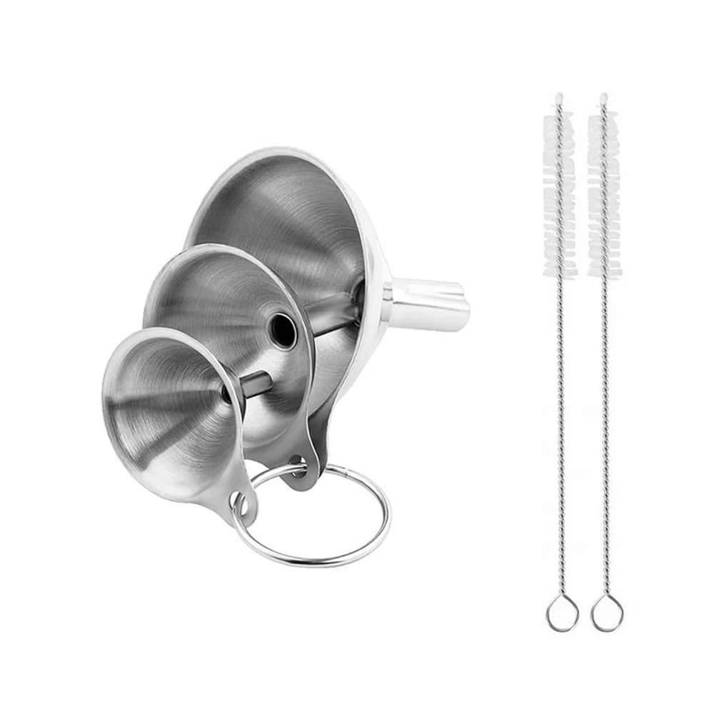 3Piece Premium Stainless Steel Kitchen Funnel Set 7