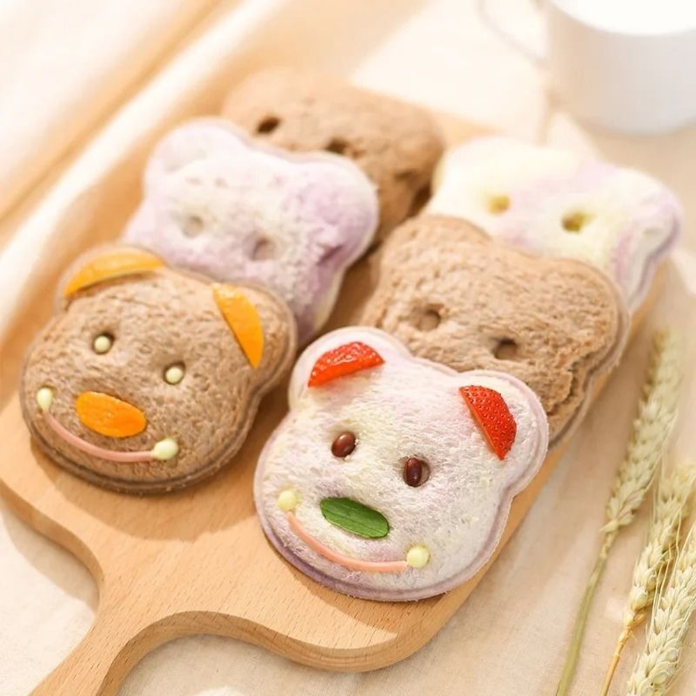 Cute Bear Sandwich Mold And Crustless Toast Bread Cutter 3