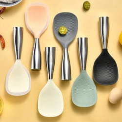 premium high-heat resistant silicone cooking and serving spoon