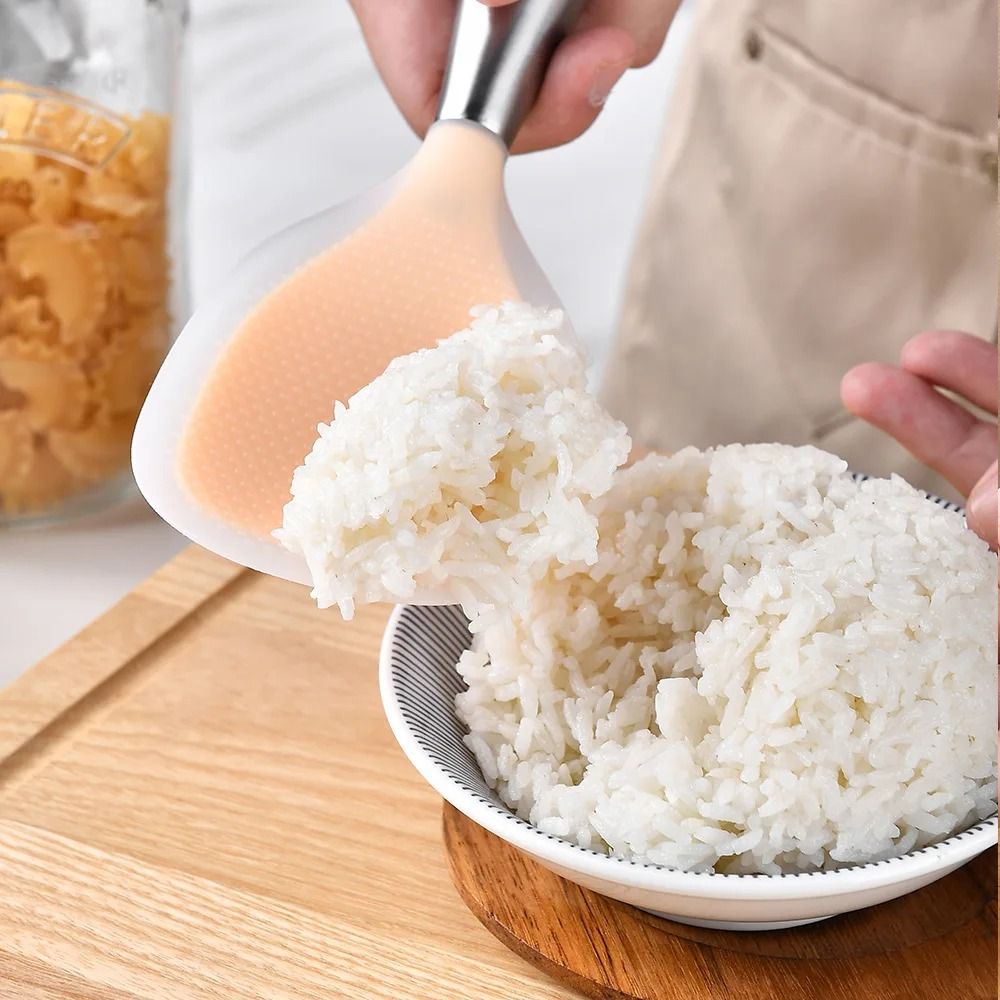Premium HighHeat Resistant Silicone Cooking And Serving Spoon 1