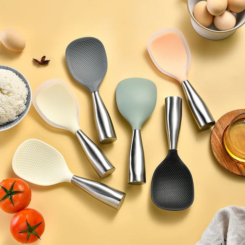 Premium HighHeat Resistant Silicone Cooking And Serving Spoon 4