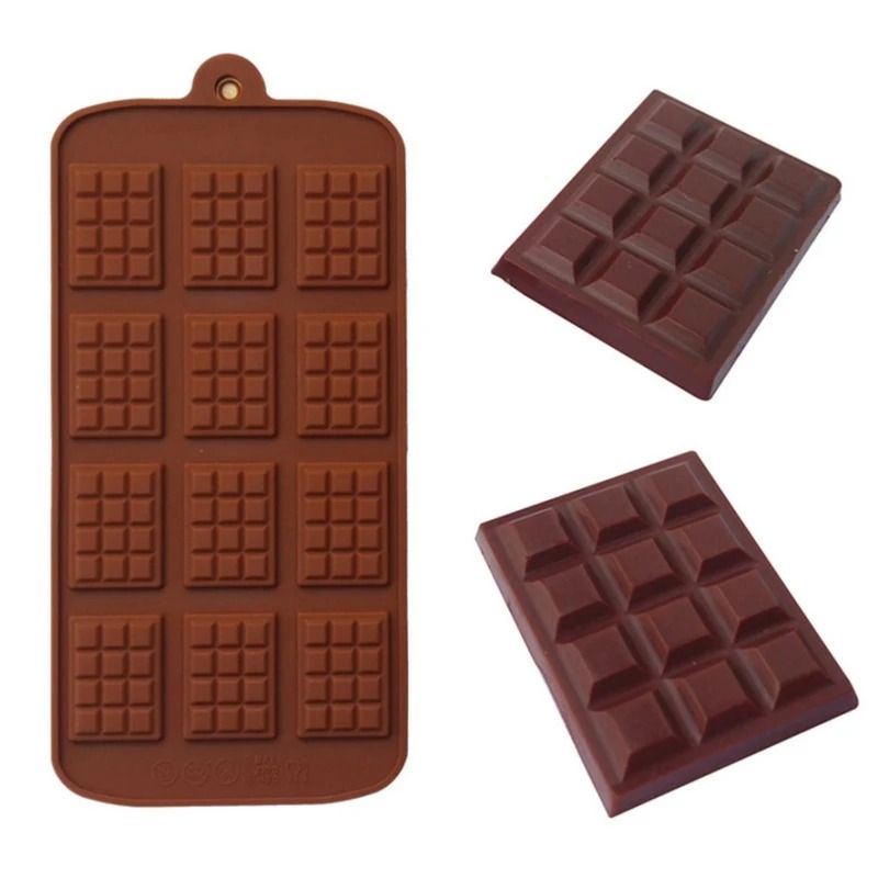 12Cavity NonStick Silicone Chocolate Mini Waffle Mold 3
