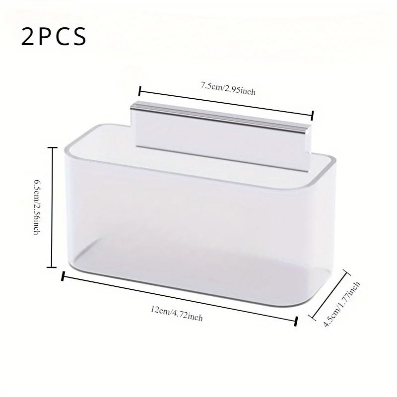 2Piece Refrigerator Hanging Cheese Slice Small Item Organizer 3