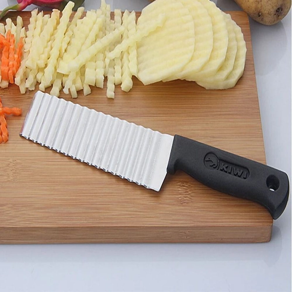 Stainless Steel Crinkle Cut Slicer French Fry Maker 4