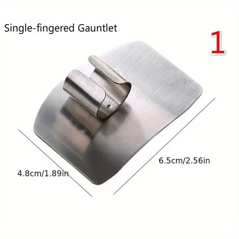 Stainless Steel Adjustable Finger Guard Safety Cutting Shield 4