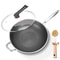 Stainless Steel Nonstick Wok With Tempered Glass Lid 1