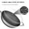 Stainless Steel Nonstick Wok With Tempered Glass Lid 5