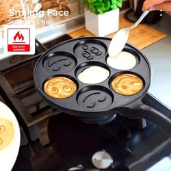 7-cup emoji & animal face nonstick pancake pan