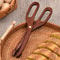 Natural Bamboo ScissorStyle Kitchen Tongs Serving Clamp 5