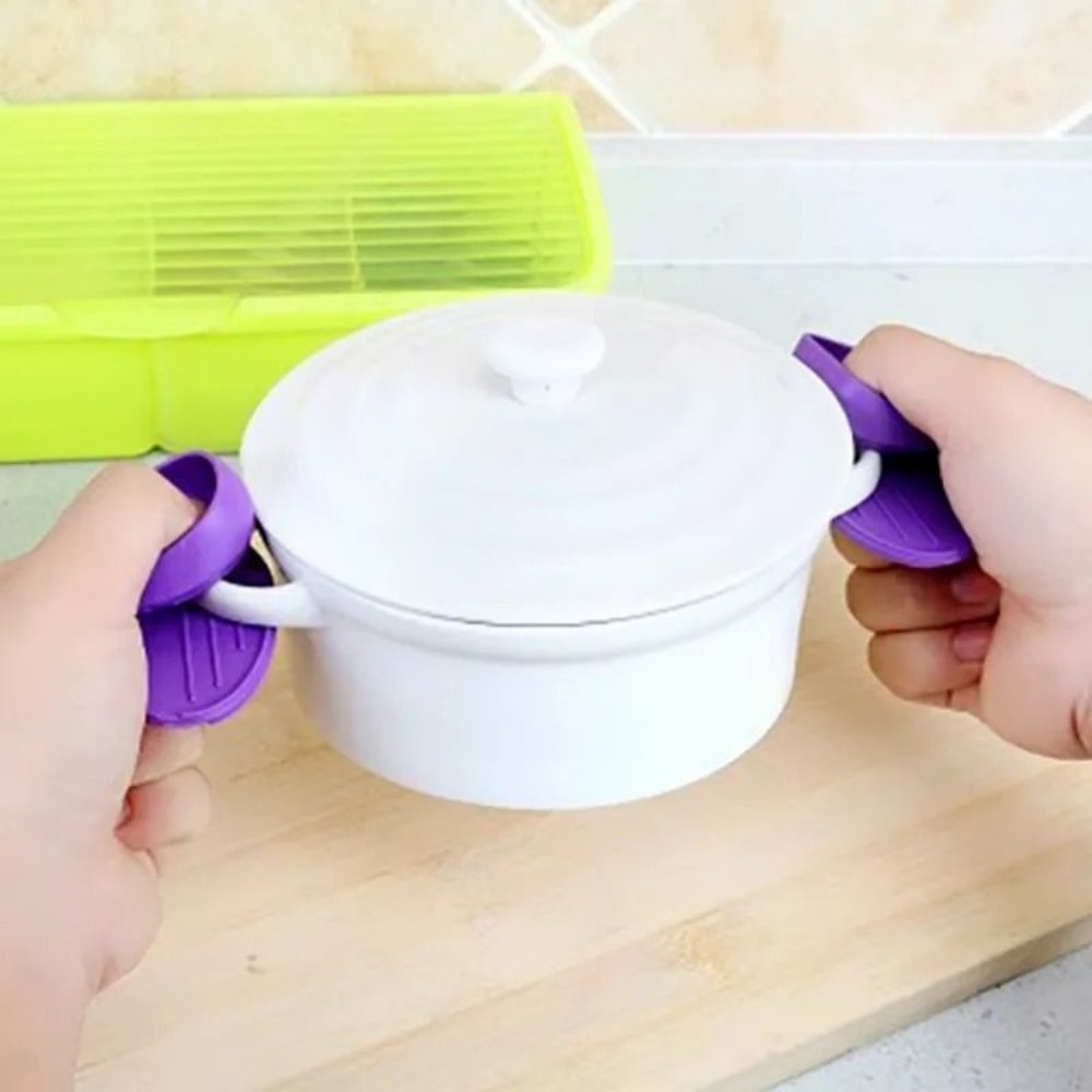 2Piece HighTemperature Silicone Insulated Finger Mitts 2