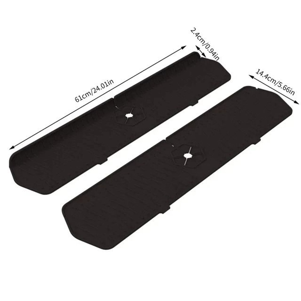 ExtraLong Silicone Faucet Splash Guard Absorbent Sink Countertop Protector 8