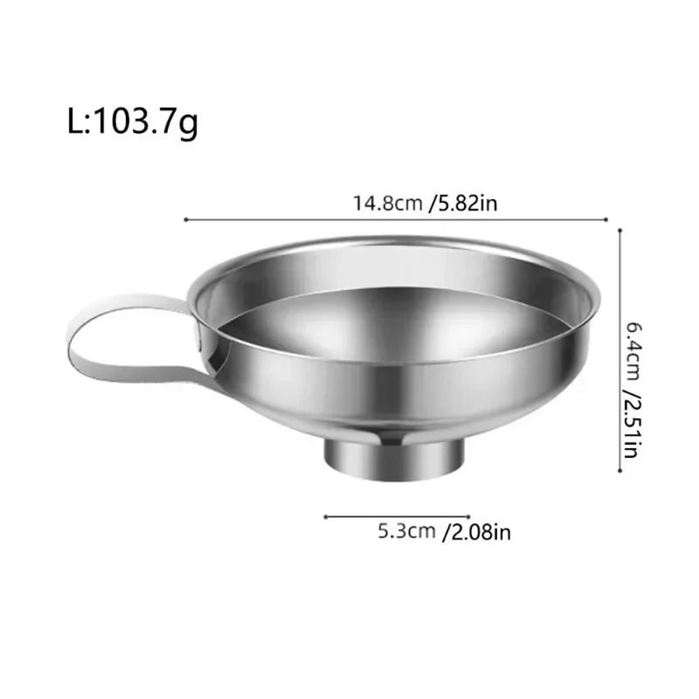 Stainless Steel WideMouth Jar Funnel 1