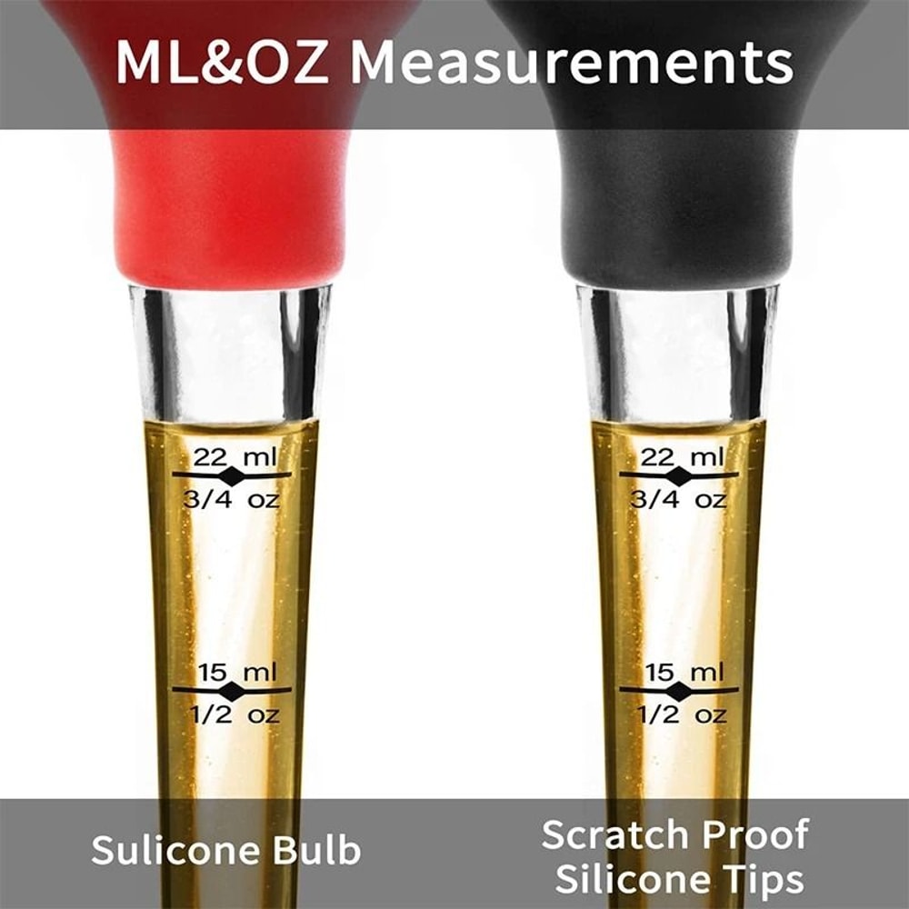 Stainless Steel Turkey Baster Meat Injector Kit 3