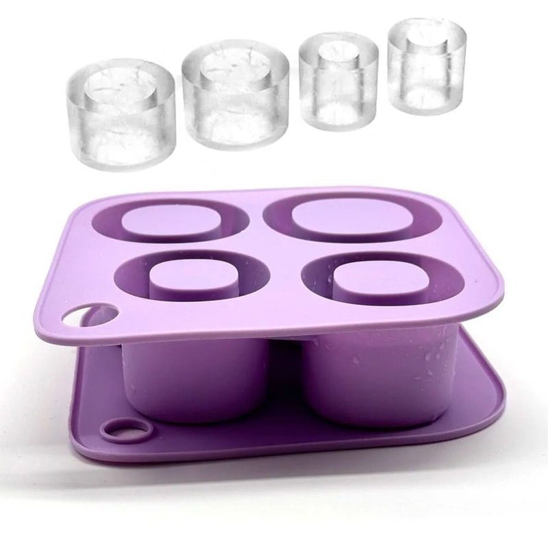 Silicone Cylinder Ice Cube Tray For Stanley Cup Large Tumblers 1