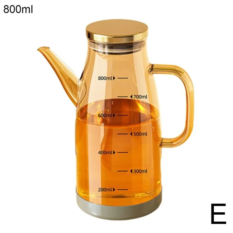 HighCapacity Glass Oil Dispenser With Stainless Steel Lid 10