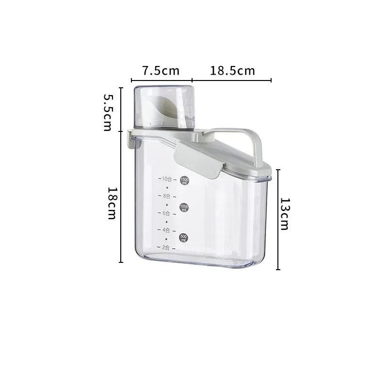 15L Airtight Cereal Storage Dispenser With Integrated Measuring Cup 7