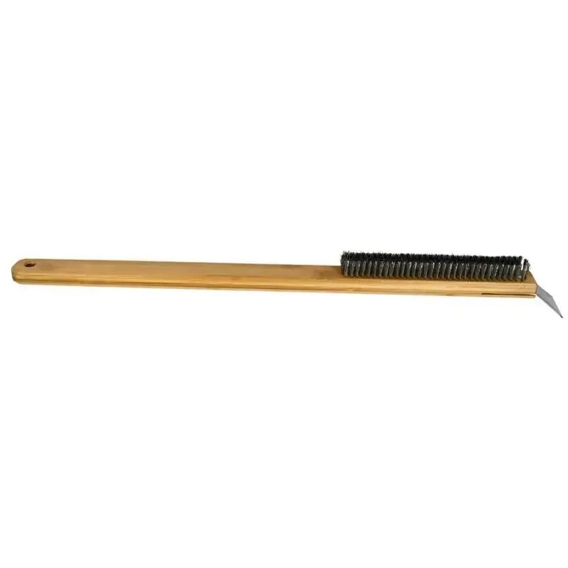 Swivel Head Pizza Oven Brush And Stainless Steel Scraper 2