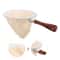 Reusable Flannel Coffee Filter Bag With Wood Handle 0