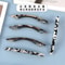 Geometric Leopard Acetate Hair Pin And Professional Styling Barrette 3