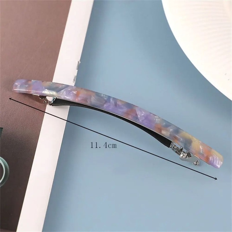 Geometric Leopard Acetate Hair Pin And Professional Styling Barrette 6