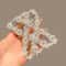 Elegant Pearl Elastic Magic Hair Comb And Butterfly Fancy Clip 12