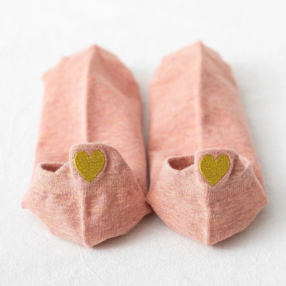 Sweet Heart Embroidered LowCut Boat Socks And Active Compression Anklets 14