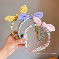 korean style rabbit ear headband and adorable bowknot hair hoop