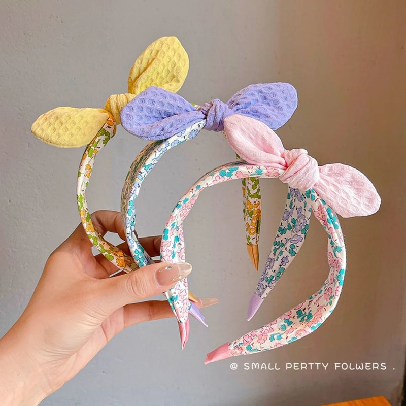 Korean Style Rabbit Ear Headband And Adorable Bowknot Hair Hoop 0