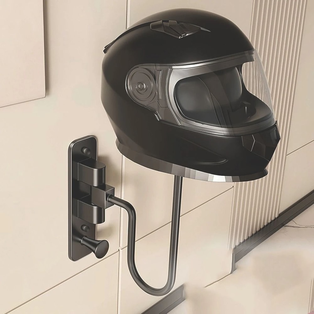 HeavyDuty 180Degree Rotating Motorcycle Helmet Rack And WallMounted Display 9