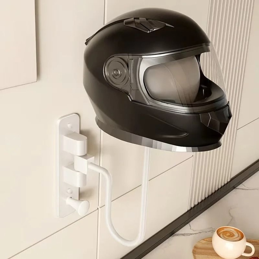 HeavyDuty 180Degree Rotating Motorcycle Helmet Rack And WallMounted Display 8