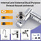 720Degree Universal Rotation Faucet Extender And DualMode Splash Filter 0