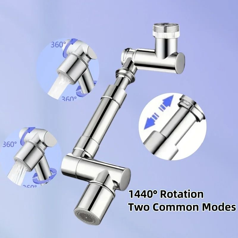 720Degree Universal Rotation Faucet Extender And DualMode Splash Filter 6