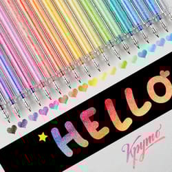 metallic glitter gel pens set – 1.0mm quick-dry art markers for drawing & diy