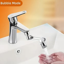 universal 1080° swivel extension faucet aerator – dual mode kitchen sink tap extender