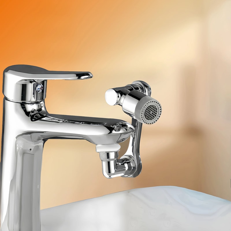 Universal 1080 Swivel Extension Faucet Aerator Dual Mode Kitchen Sink Tap Extender 2