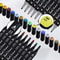 Dual Brush Tip Permanent Alcohol Markers Professional Art Set For Drawing Sketching 1