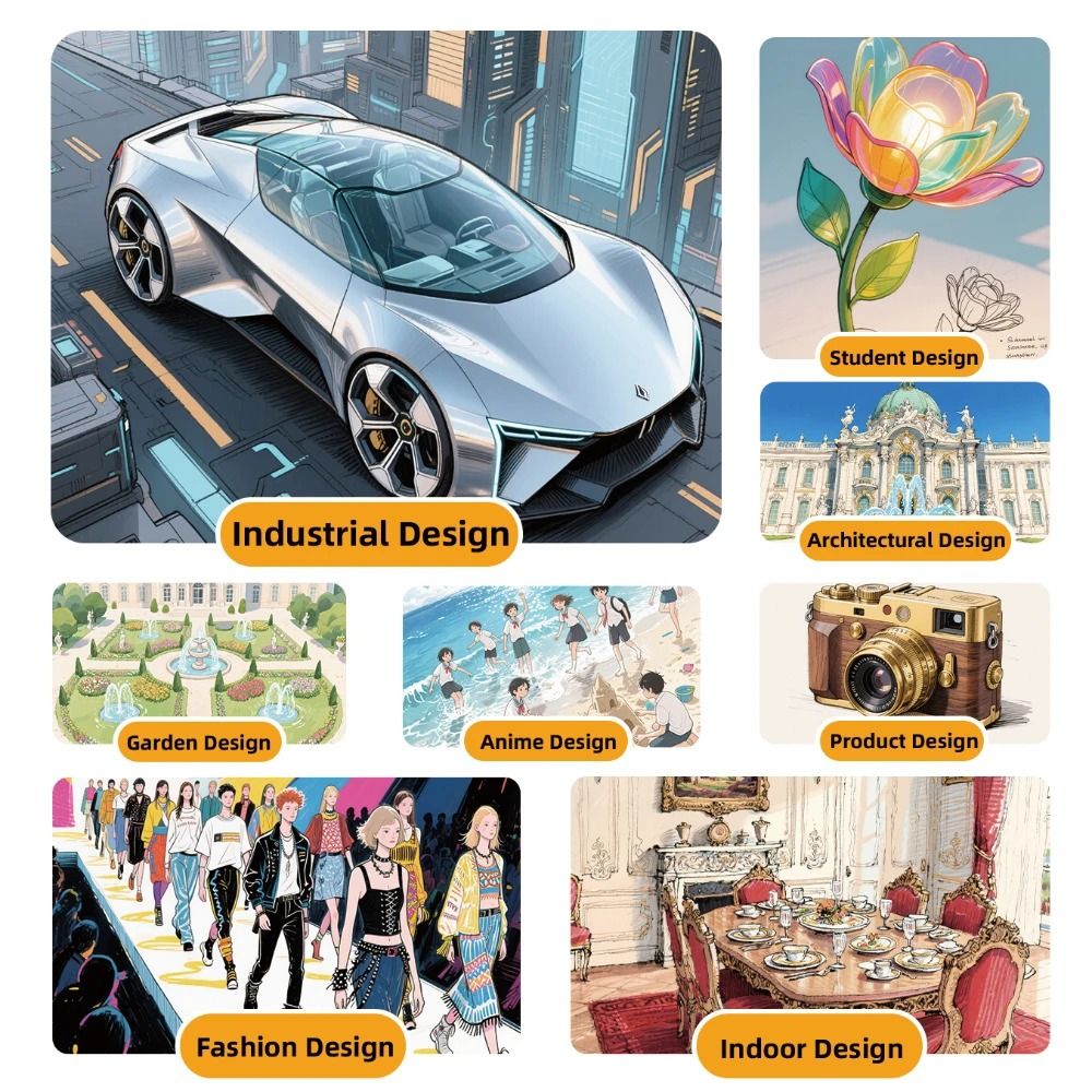 Dual Brush Tip Permanent Alcohol Markers Professional Art Set For Drawing Sketching 4