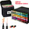 Dual Brush Tip Permanent Alcohol Markers Professional Art Set For Drawing Sketching 7
