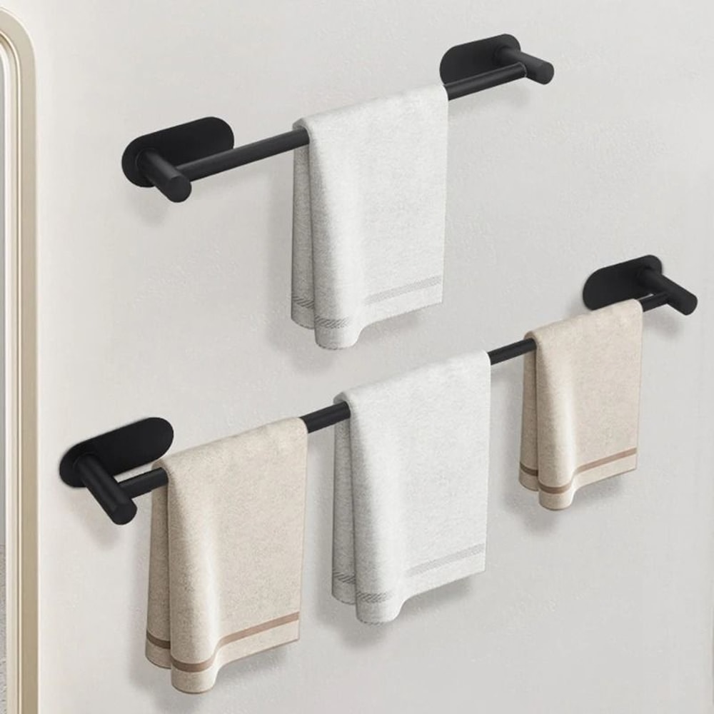 Adjustable Stainless Steel Towel Bar SUS304 Rustproof Bathroom Wall Rack 1