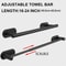 Adjustable Stainless Steel Towel Bar SUS304 Rustproof Bathroom Wall Rack 6