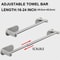Adjustable Stainless Steel Towel Bar SUS304 Rustproof Bathroom Wall Rack 7